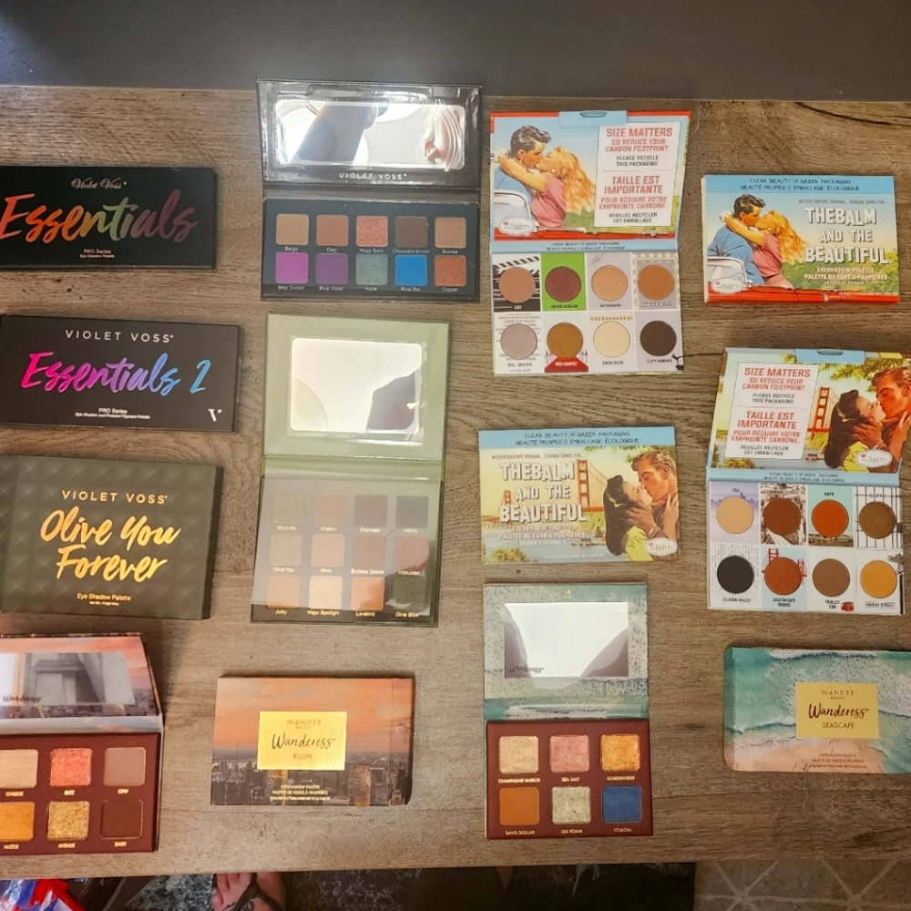 7 eyeshadow pallete bundle * Violet Voss The balm Wander beauty